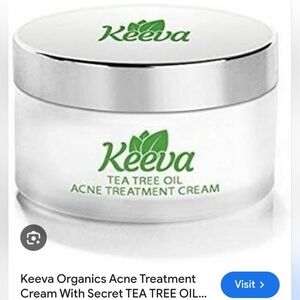 Tea Tree Oil Acne Treatment Cream - White and Green. New In Sealed Box